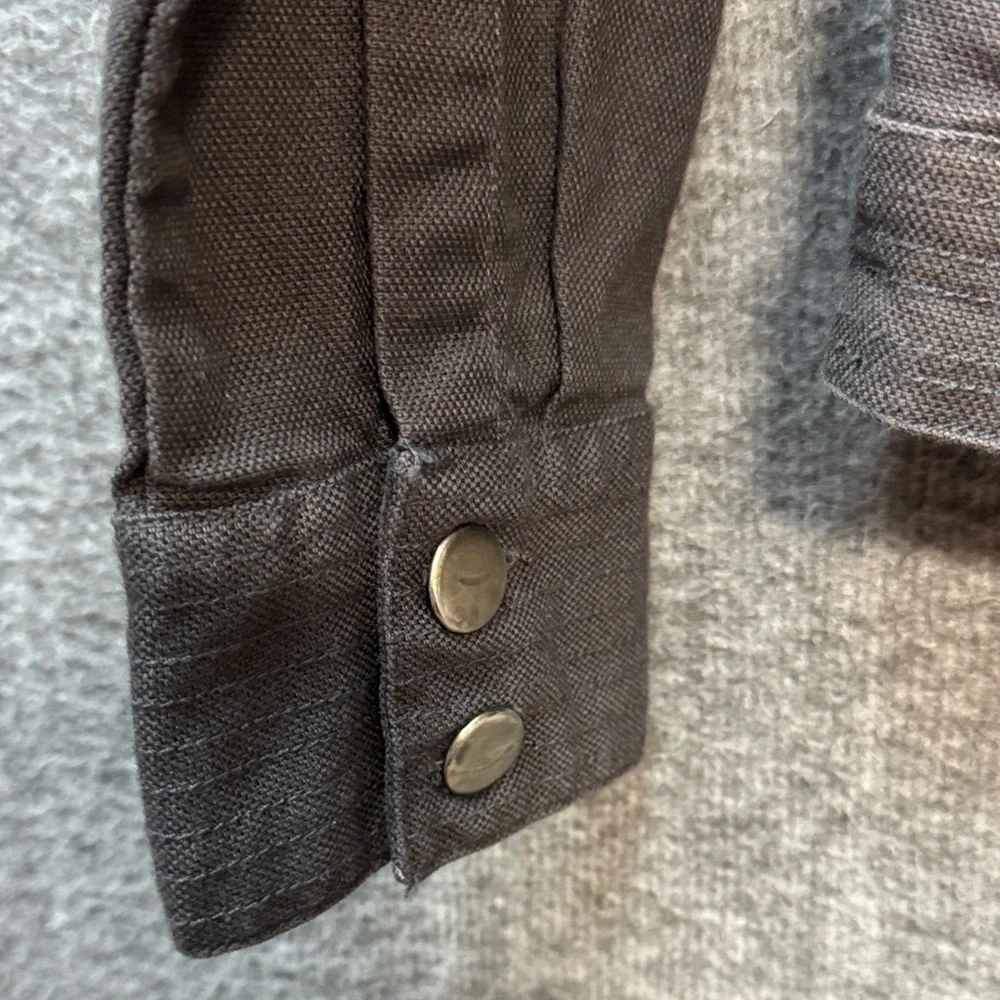 Chic Grey Zip Utility Jacket - Picture 5 of 11